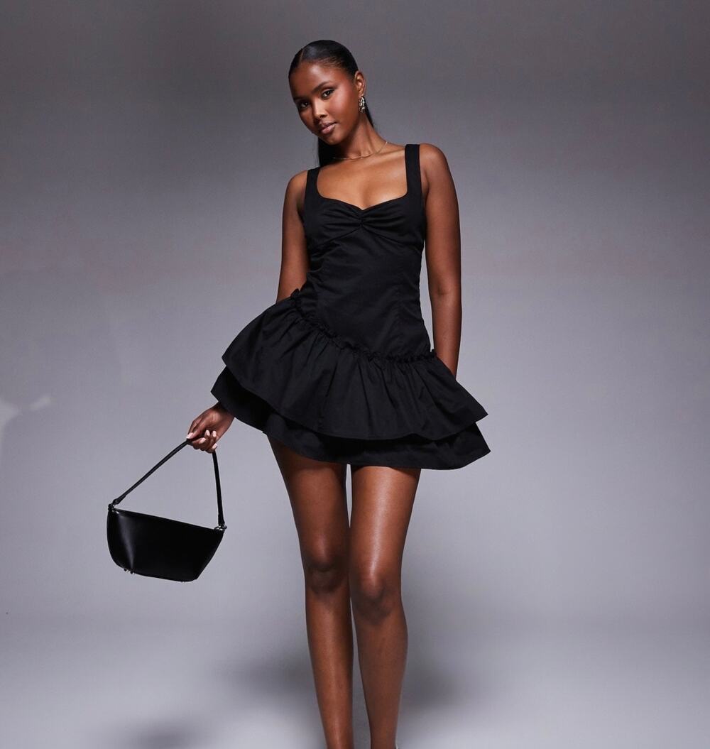 Princess Polly size 6 mini fit and flare dress, corset style, lace up back